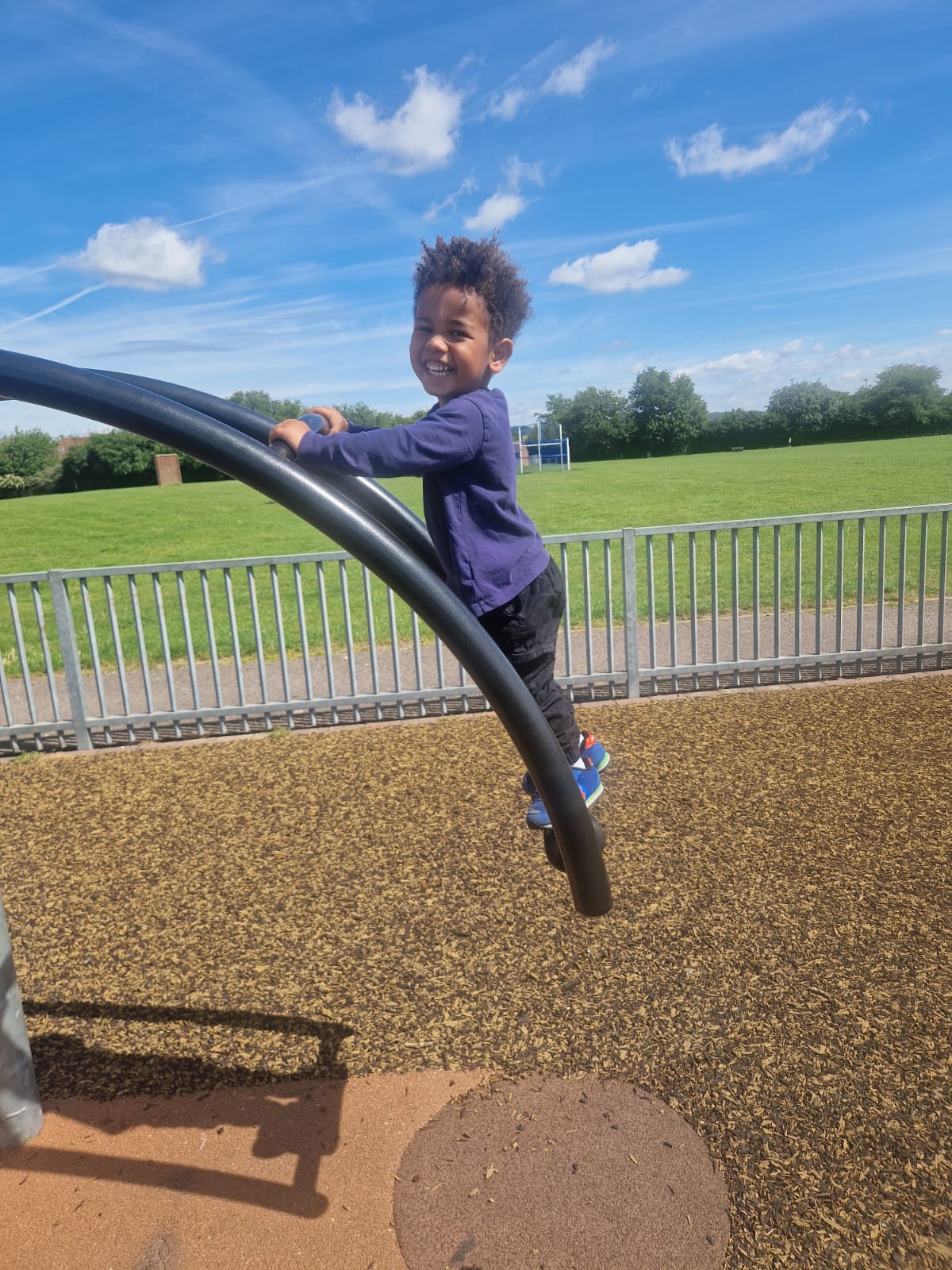 Children enjoying outdoor play together.